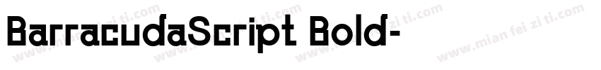 BarracudaScript Bold字体转换